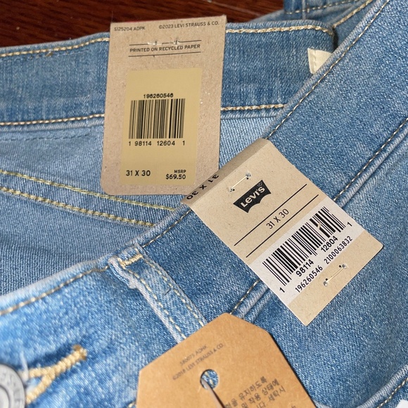 Levi’s 311 shaping skinny stellar stretch men’s 31x30 NWT - Picture 4 of 6